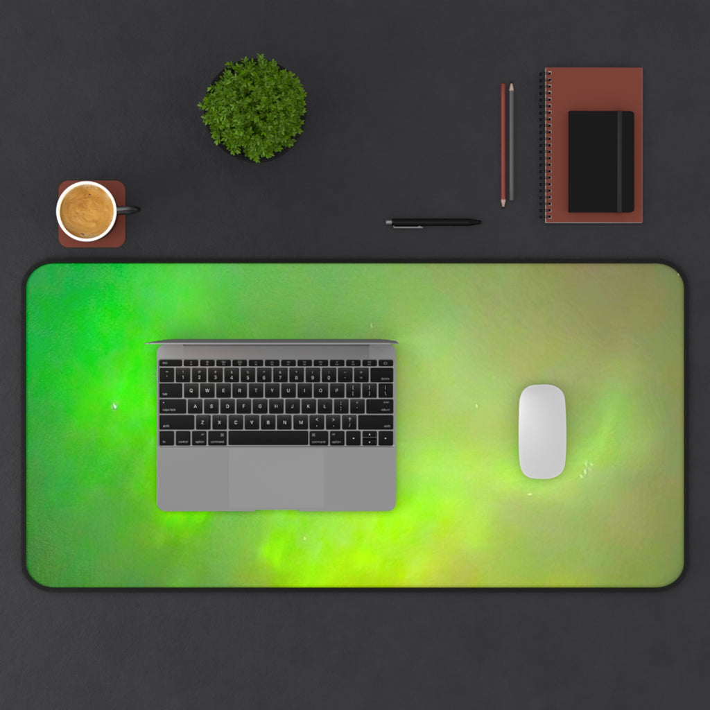 Aurora Green Desk Mat — Northern Lights Gaming & Office Mouse Pad