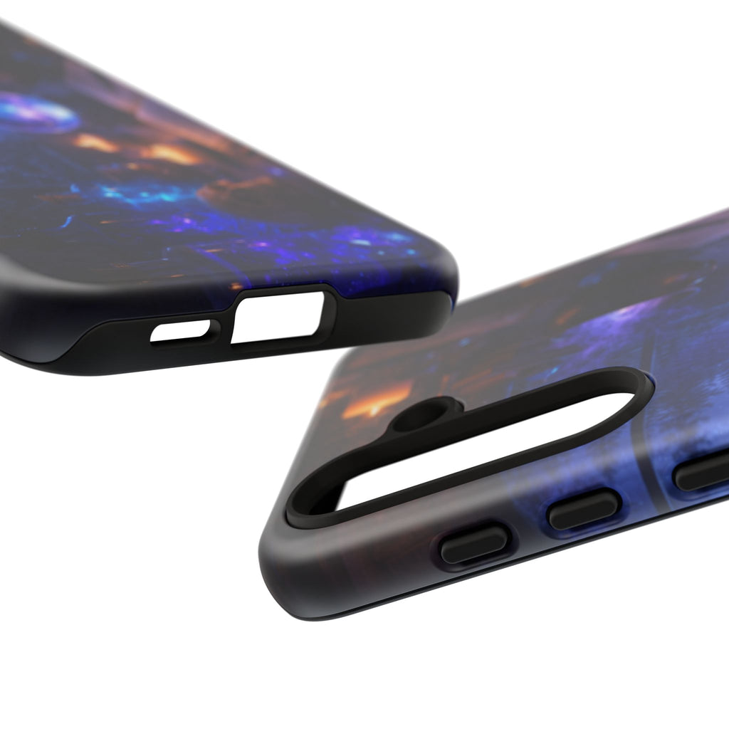 Arcane Alchemist Crystal Ball Phone Case — Midnight Candlelit Study Design