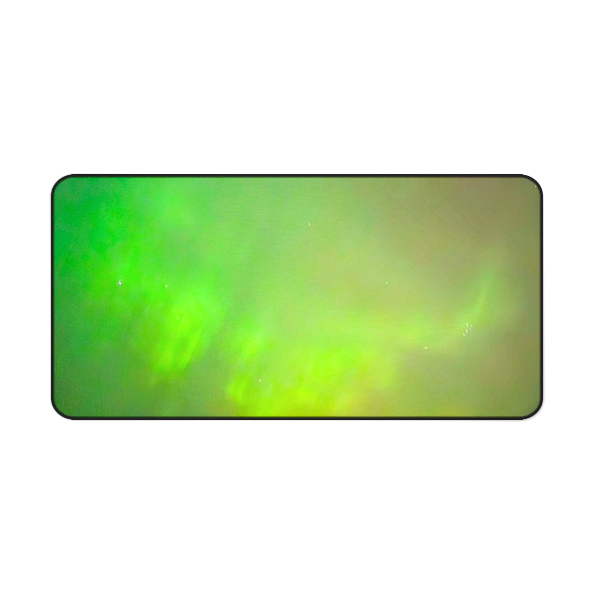 Aurora Green Desk Mat — Northern Lights Gaming & Office Mouse Pad
