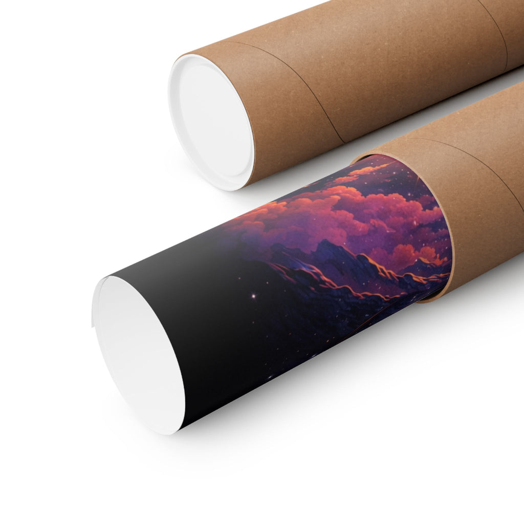 Infinity Light Cosmic Poster — Spiritual Sun & Galaxy Wall Art