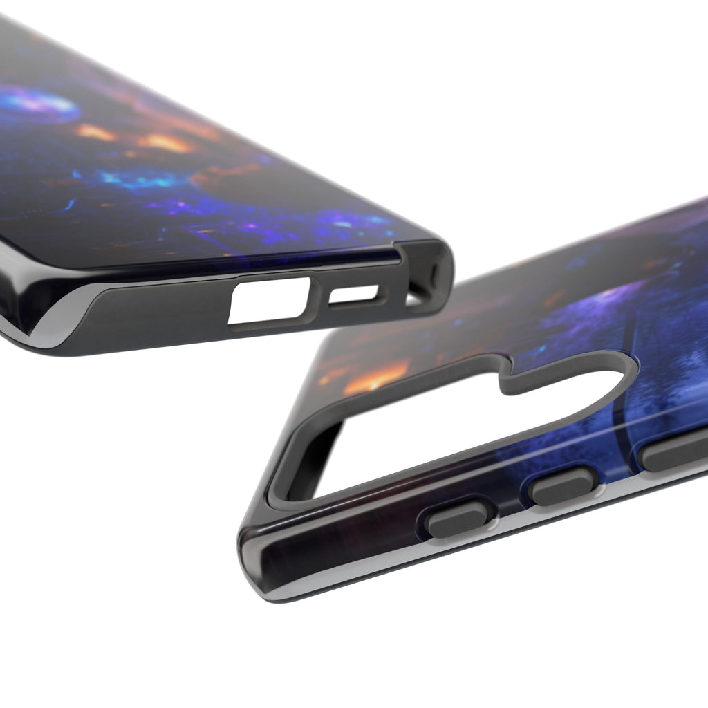 Arcane Alchemist Crystal Ball Phone Case — Midnight Candlelit Study Design