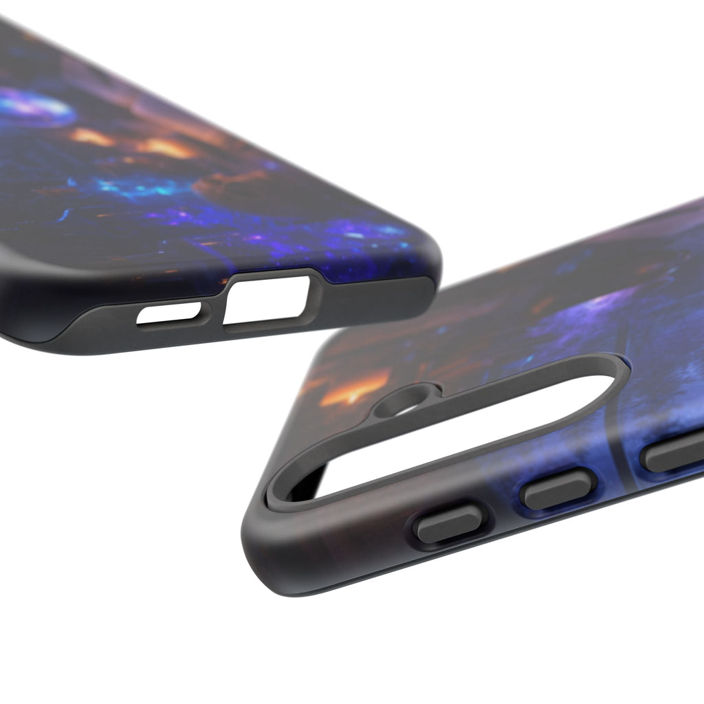Arcane Alchemist Crystal Ball Phone Case — Midnight Candlelit Study Design