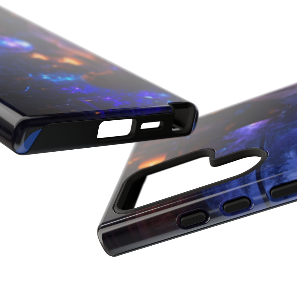 Arcane Alchemist Crystal Ball Phone Case — Midnight Candlelit Study Design