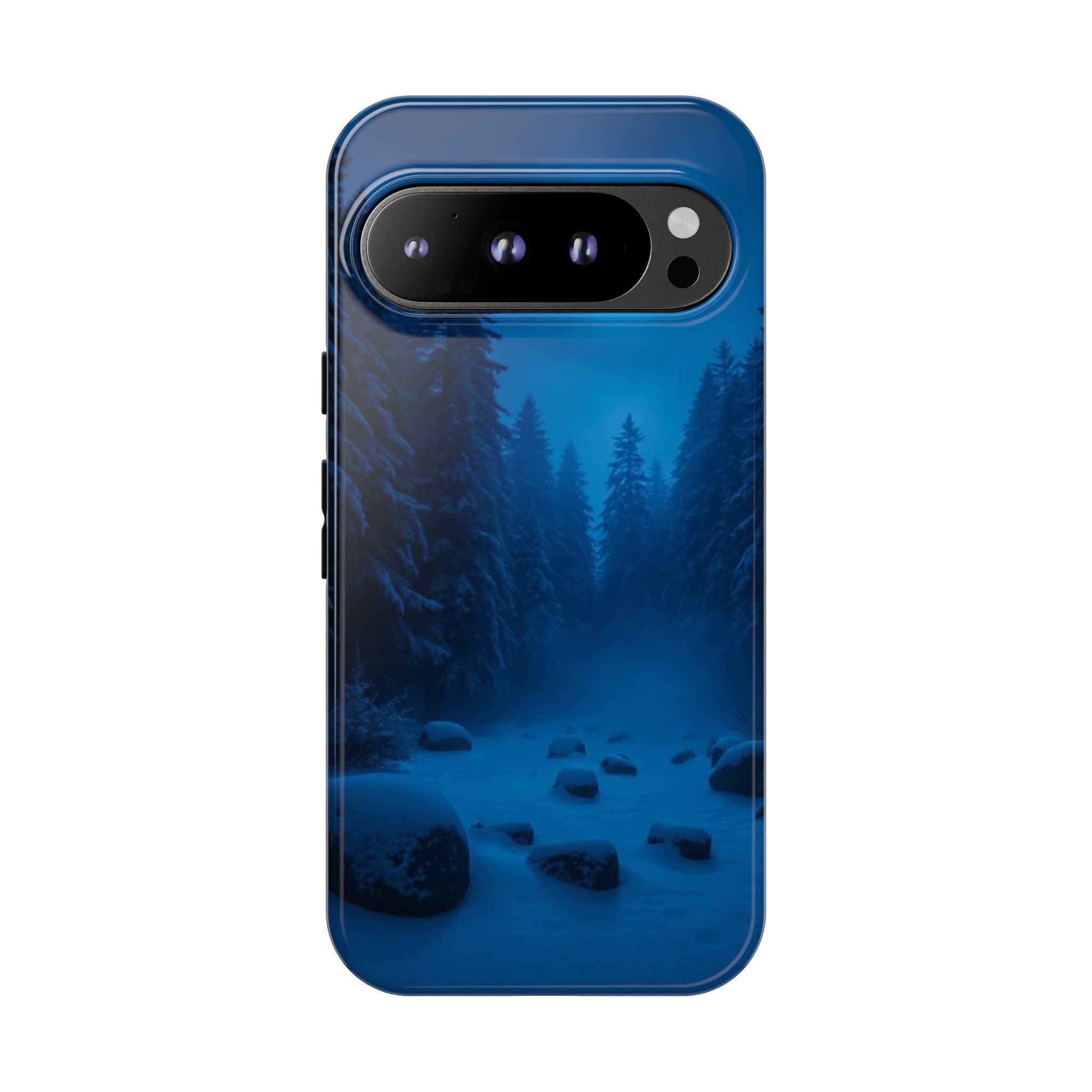 Moonlit Winter Forest Phone Case — Snowy Night Nature Phone Case