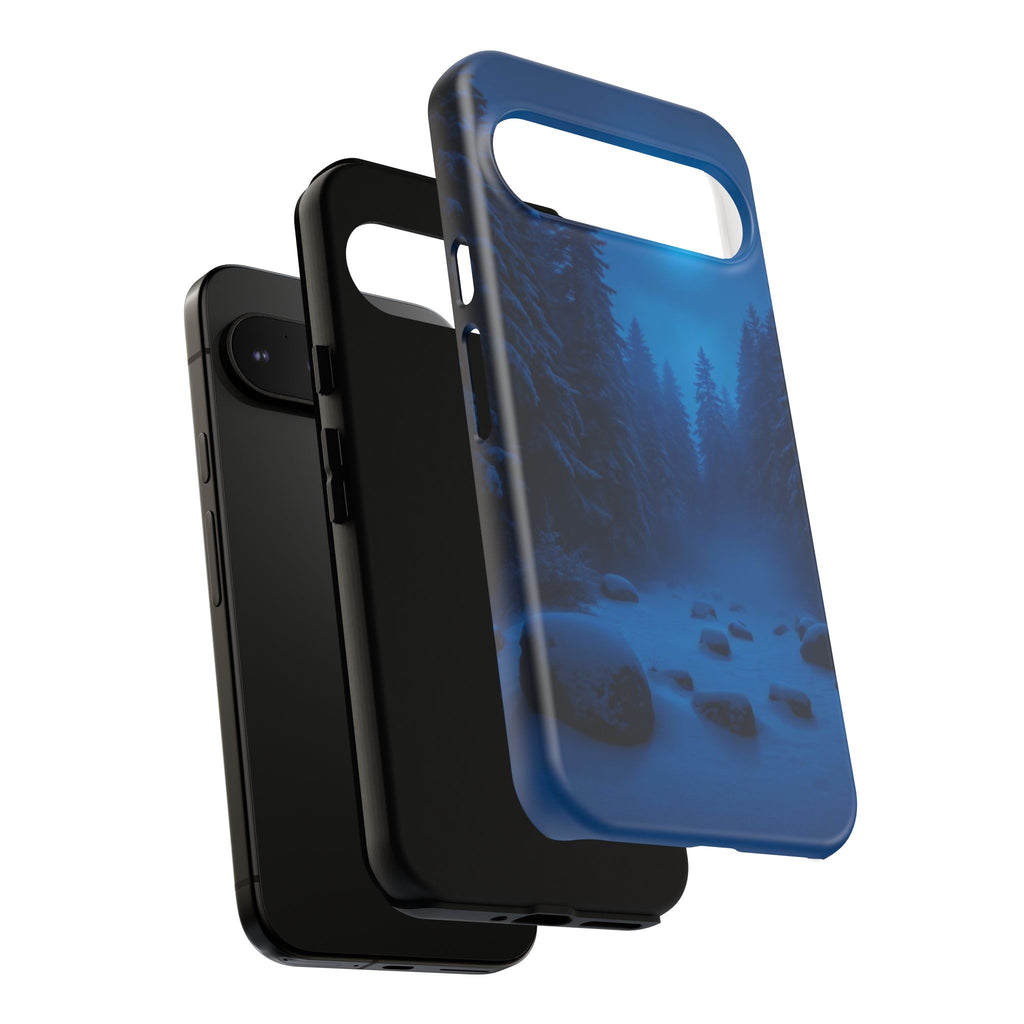 Moonlit Winter Forest Phone Case — Snowy Night Nature Phone Case