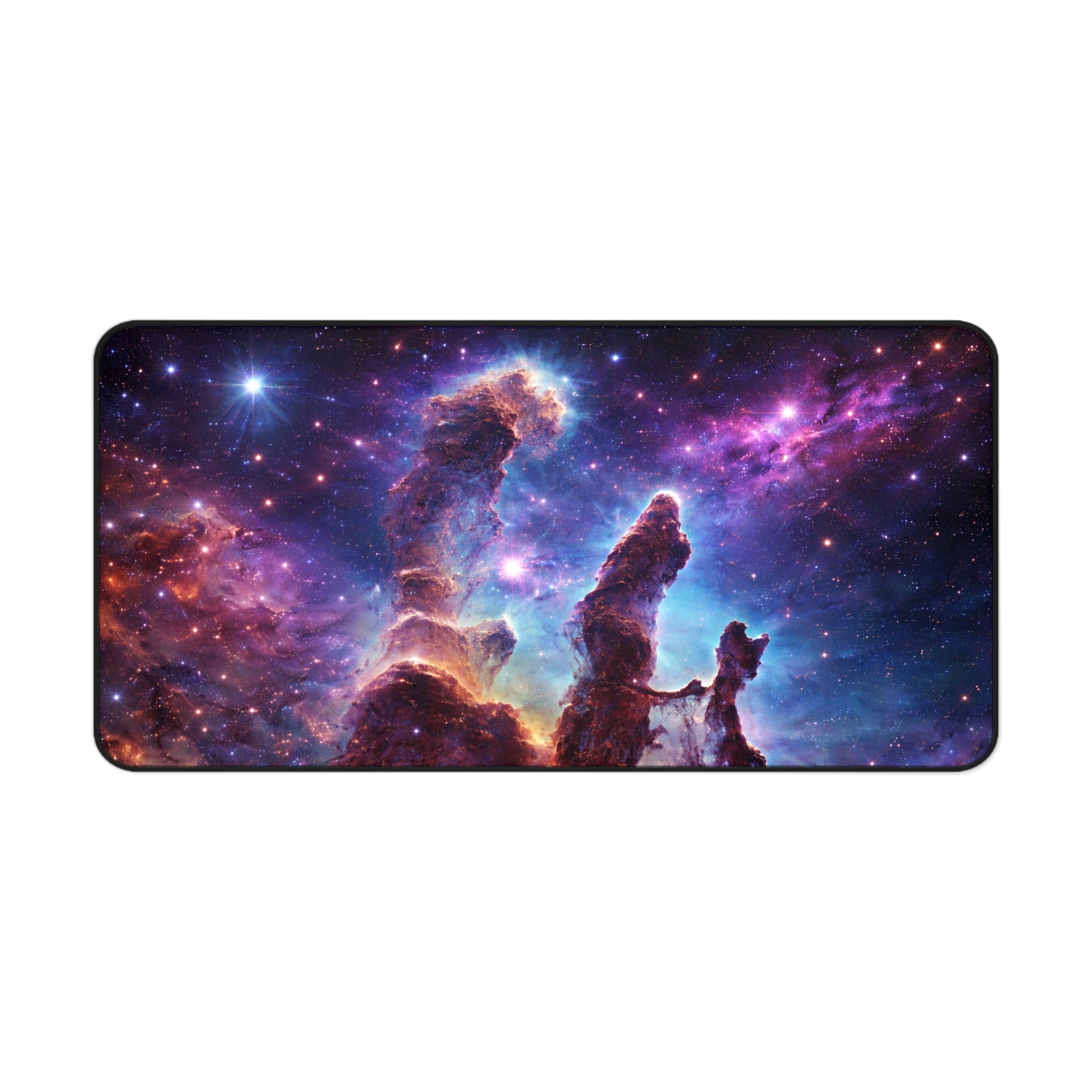 Pillars of Creation Space Desk Mat — Cosmic Galaxy Desk Pad