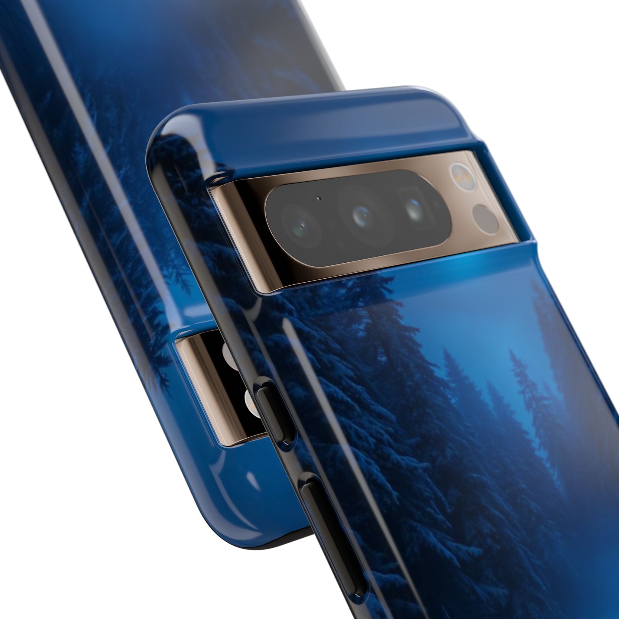Moonlit Winter Forest Phone Case — Snowy Night Nature Phone Case