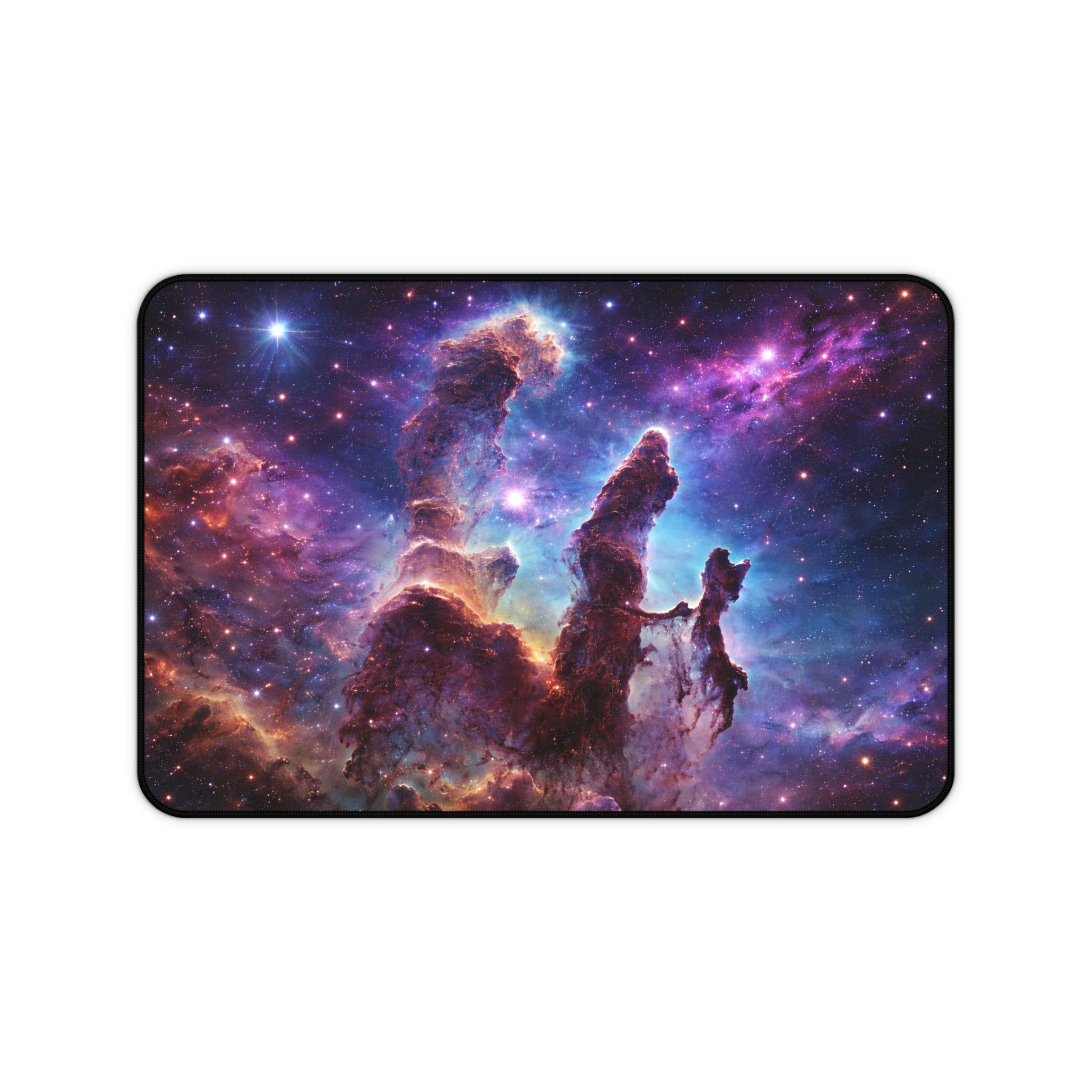 Pillars of Creation Space Desk Mat — Cosmic Galaxy Desk Pad