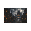 Gothic Moonlit City Desk Mat — Halloween Dark Fantasy Mouse Pad