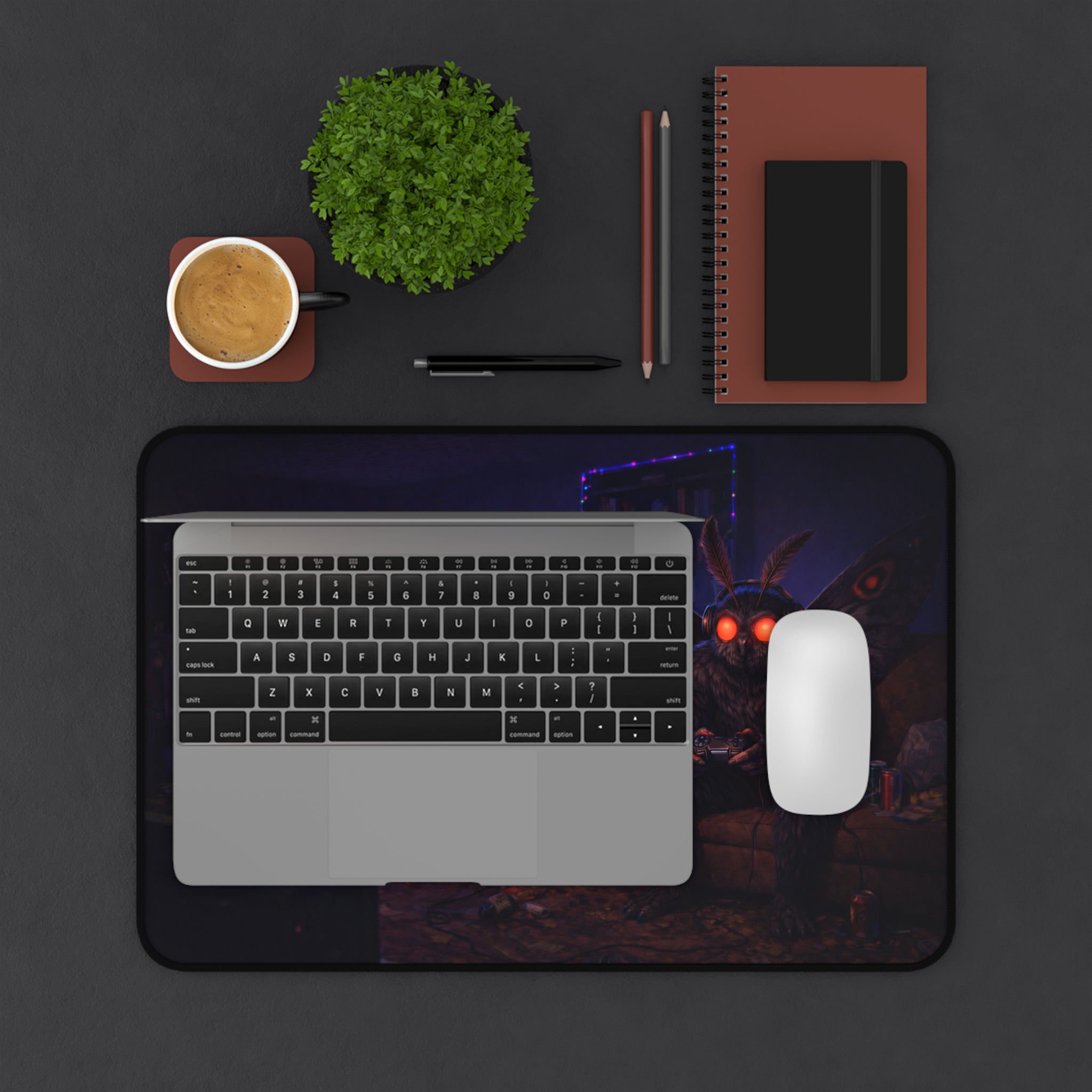 Late Night Gamer Mothman Desk Mat