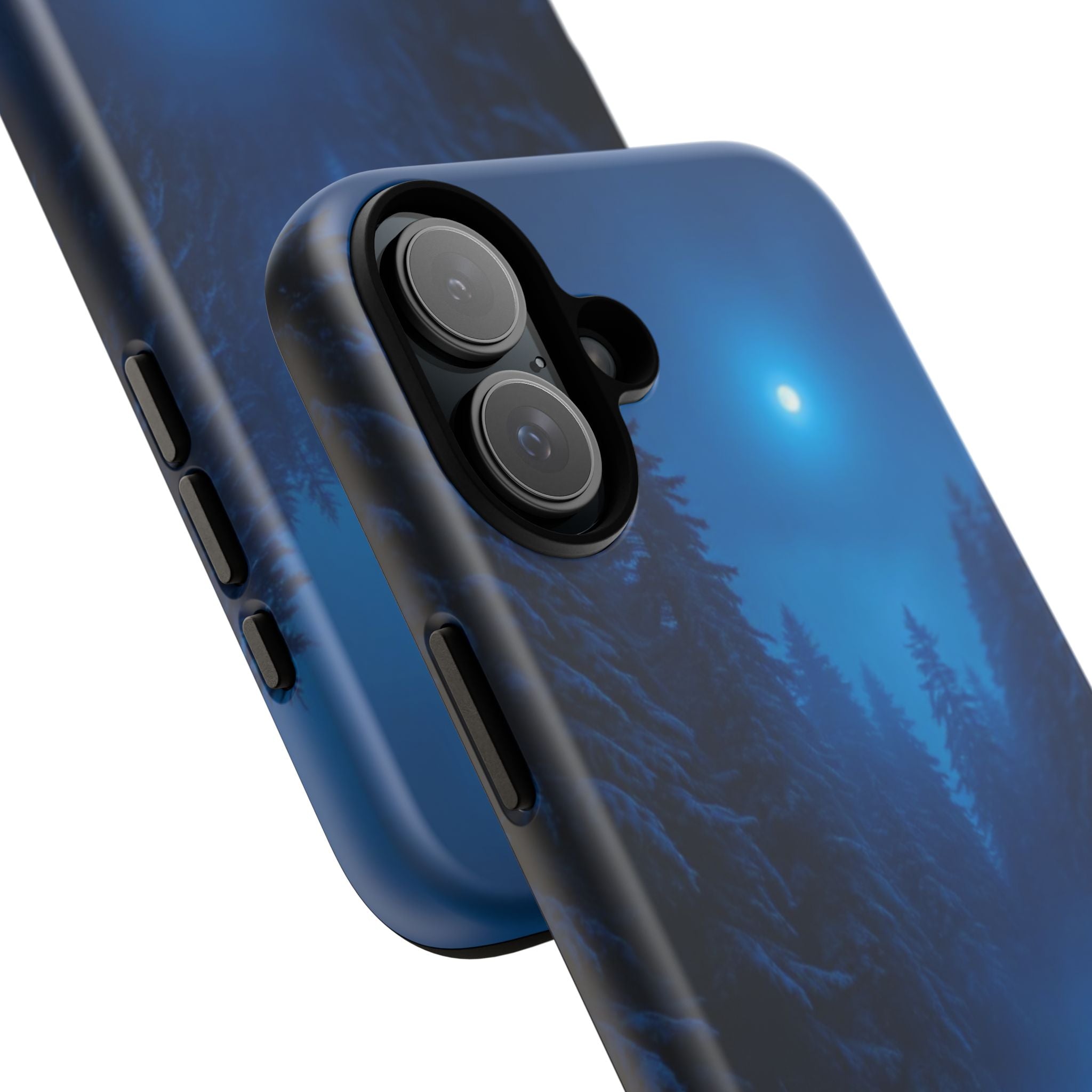 Moonlit Winter Forest Phone Case — Snowy Night Nature Phone Case