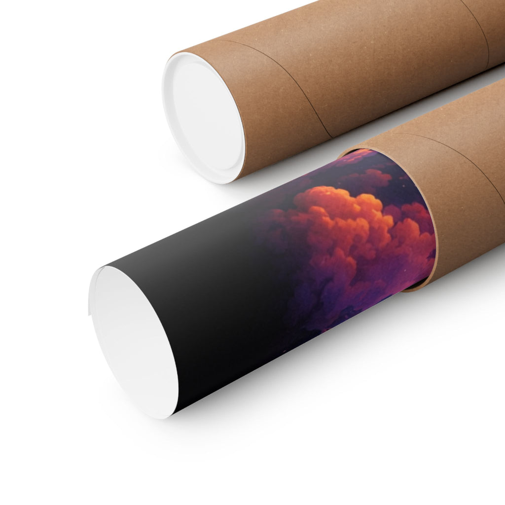 Infinity Light Cosmic Poster — Spiritual Sun & Galaxy Wall Art