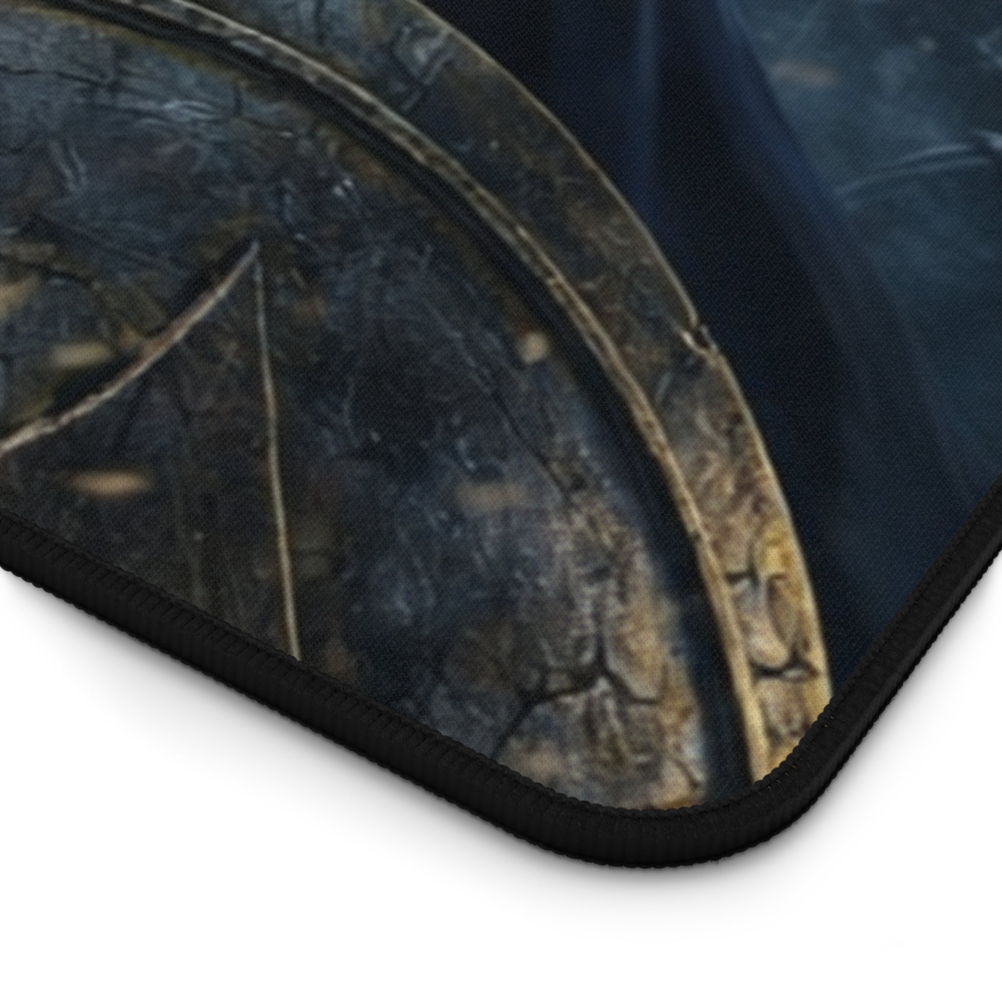 Spartan Warrior Desk Mat — Focused Workstation Mouse Pad