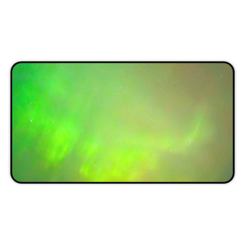 Aurora Green Desk Mat — Northern Lights Gaming & Office Mouse Pad