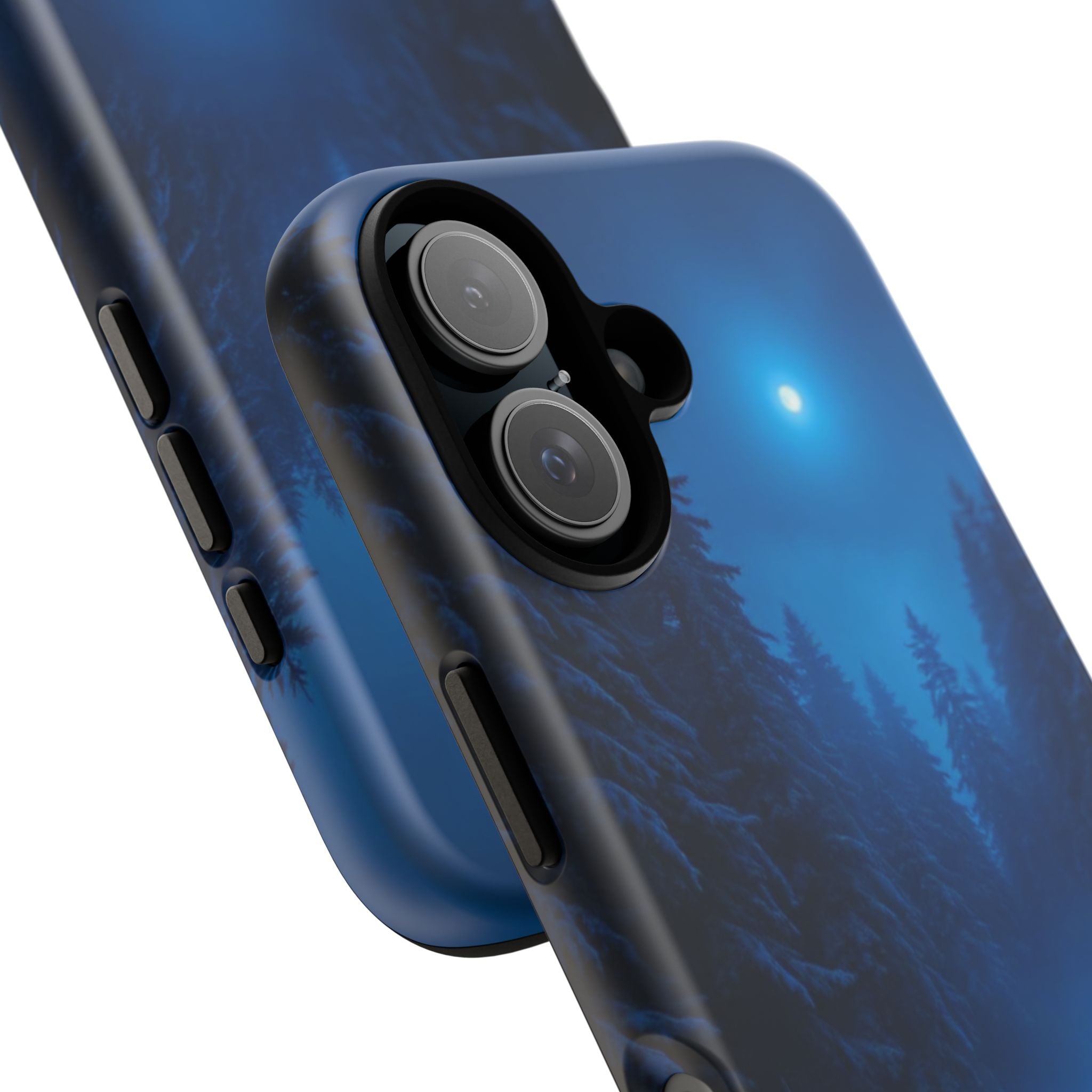 Moonlit Winter Forest Phone Case — Snowy Night Nature Phone Case