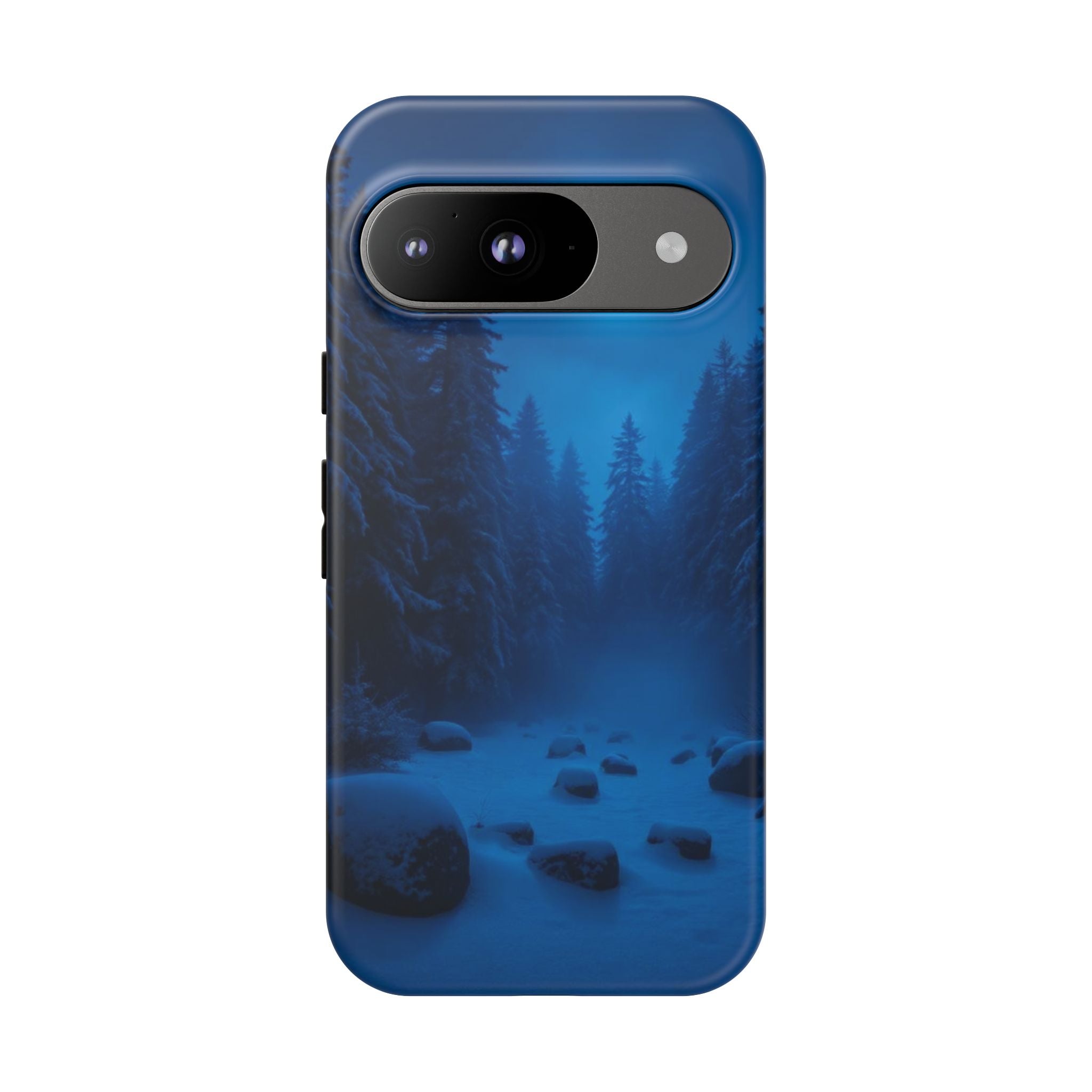 Moonlit Winter Forest Phone Case — Snowy Night Nature Phone Case
