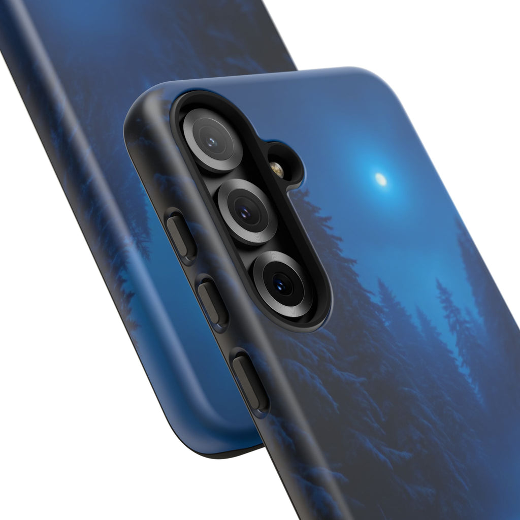 Moonlit Winter Forest Phone Case — Snowy Night Nature Phone Case