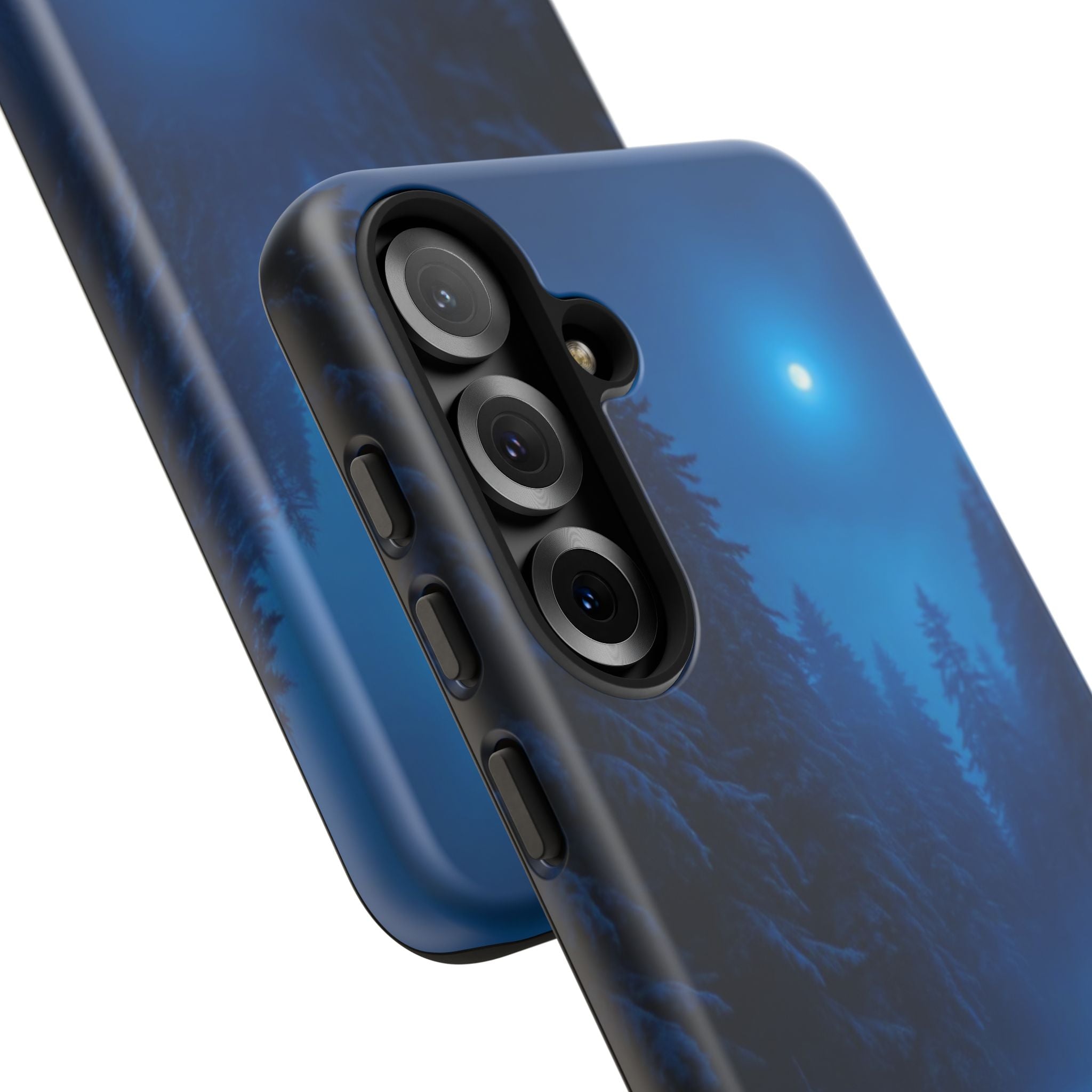 Moonlit Winter Forest Phone Case — Snowy Night Nature Phone Case