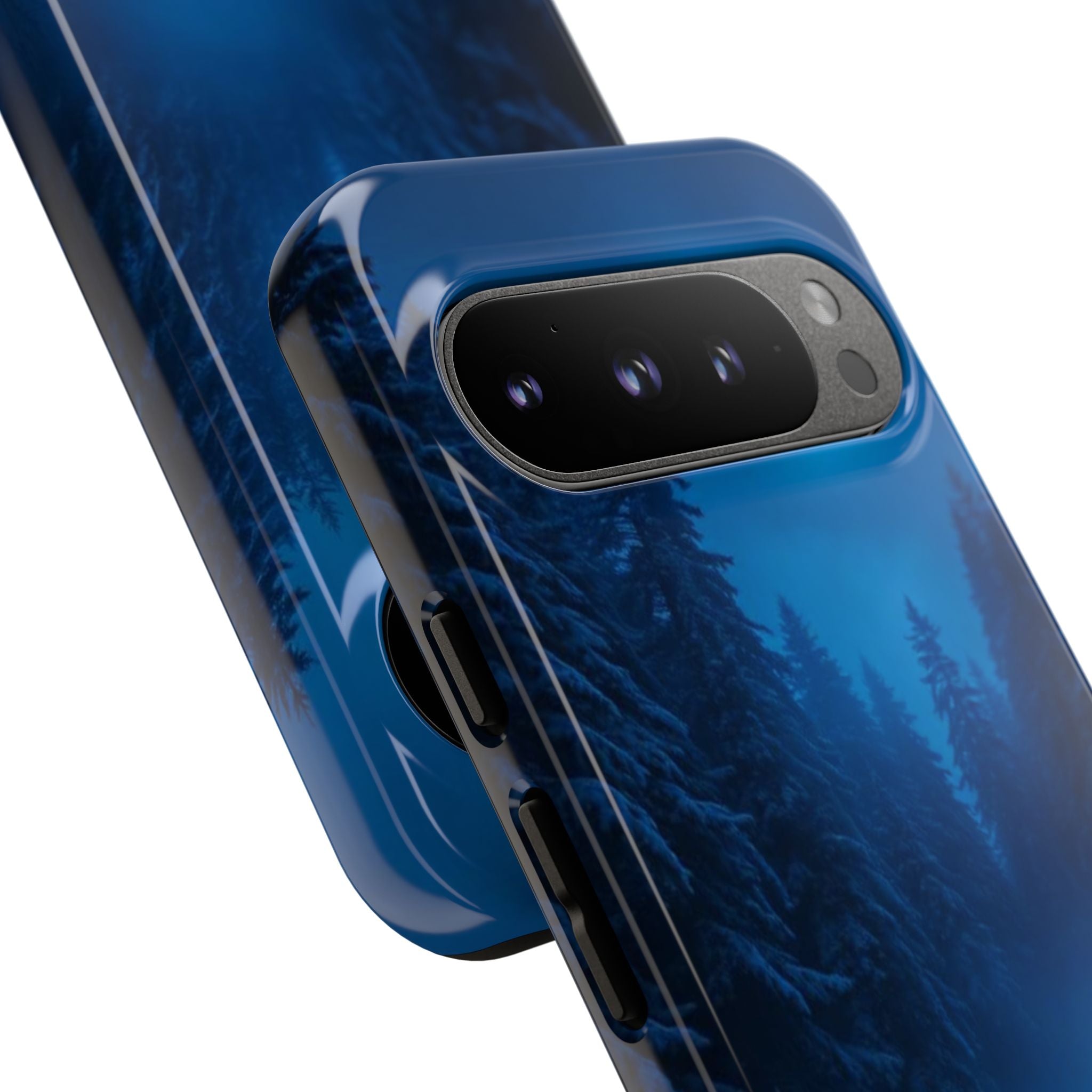 Moonlit Winter Forest Phone Case — Snowy Night Nature Phone Case