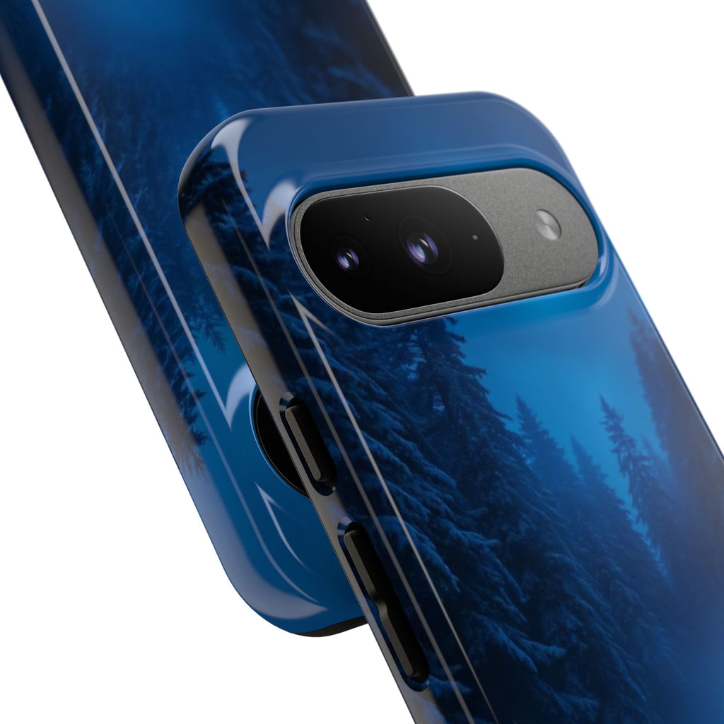 Moonlit Winter Forest Phone Case — Snowy Night Nature Phone Case