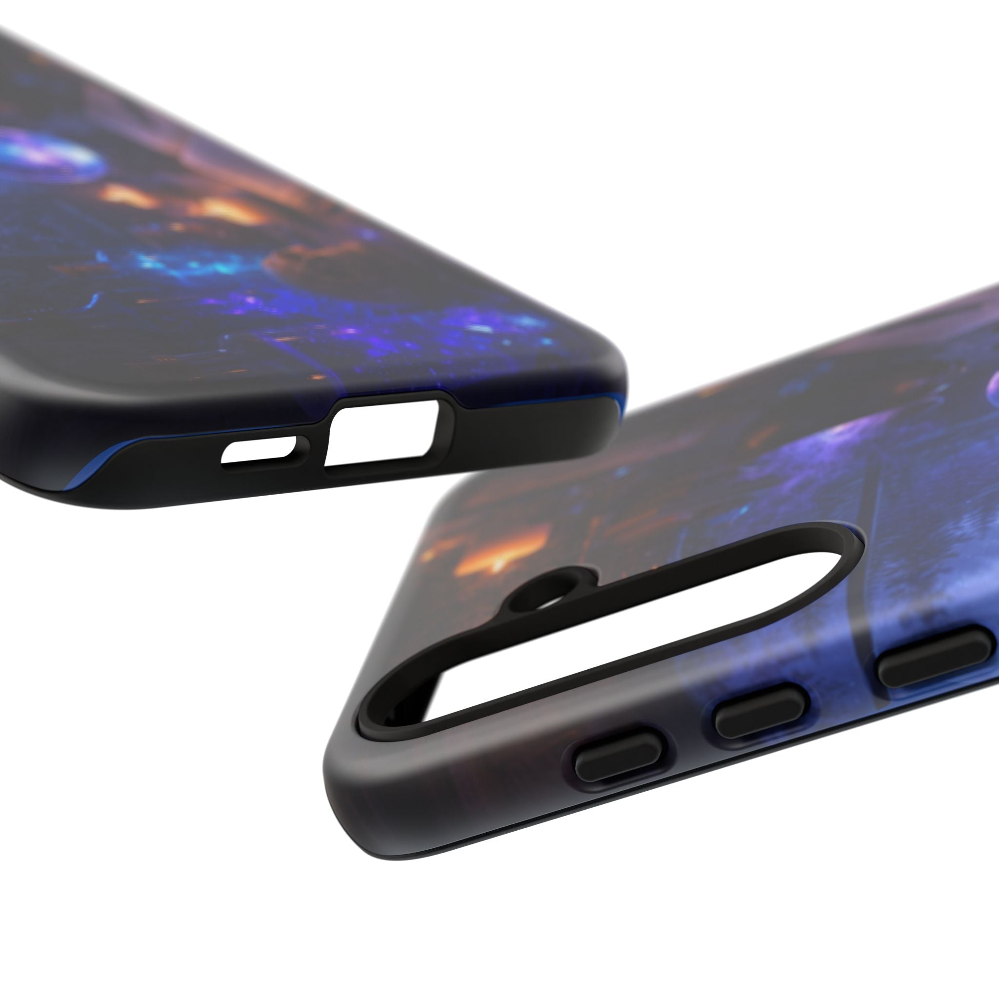 Arcane Alchemist Crystal Ball Phone Case — Midnight Candlelit Study Design
