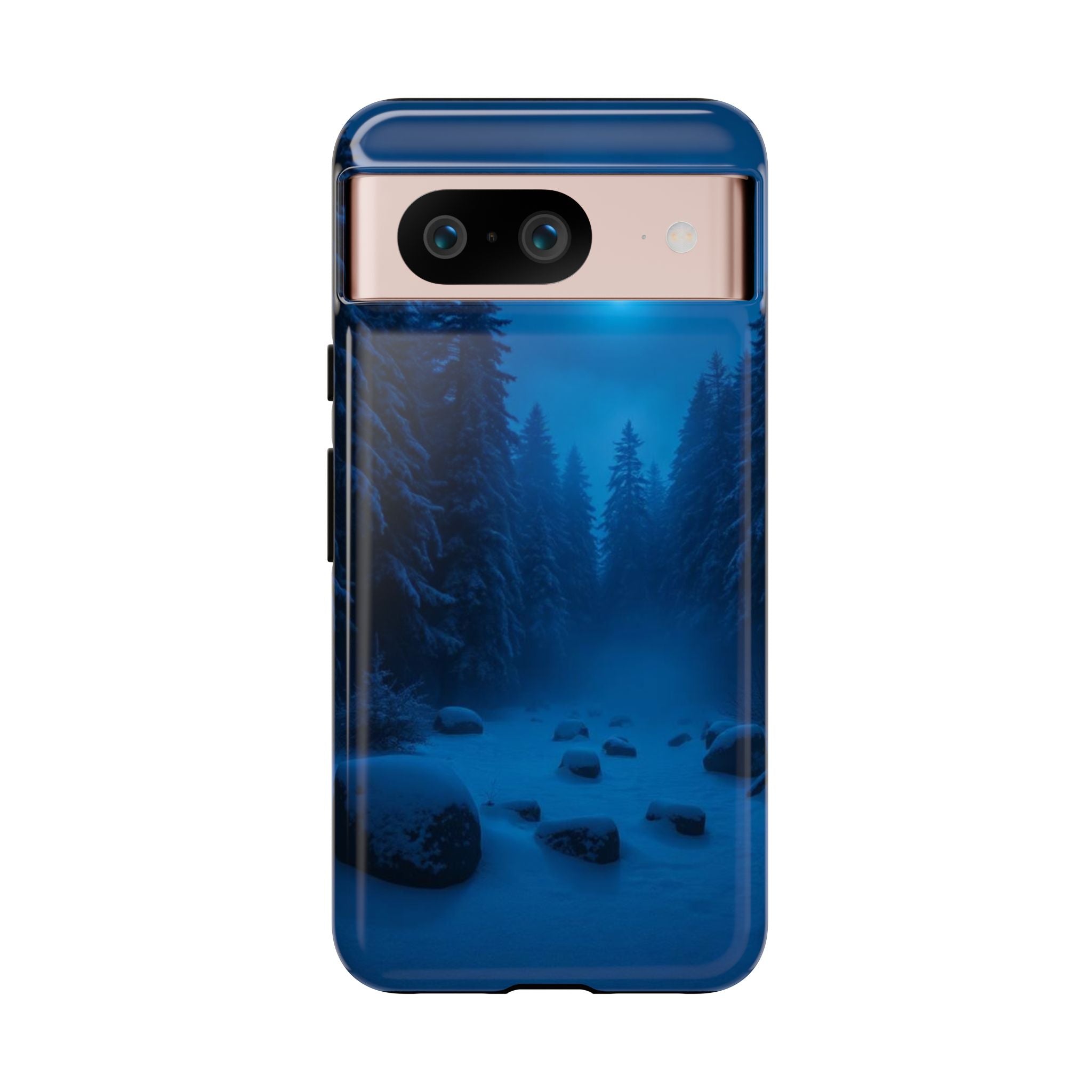 Moonlit Winter Forest Phone Case — Snowy Night Nature Phone Case