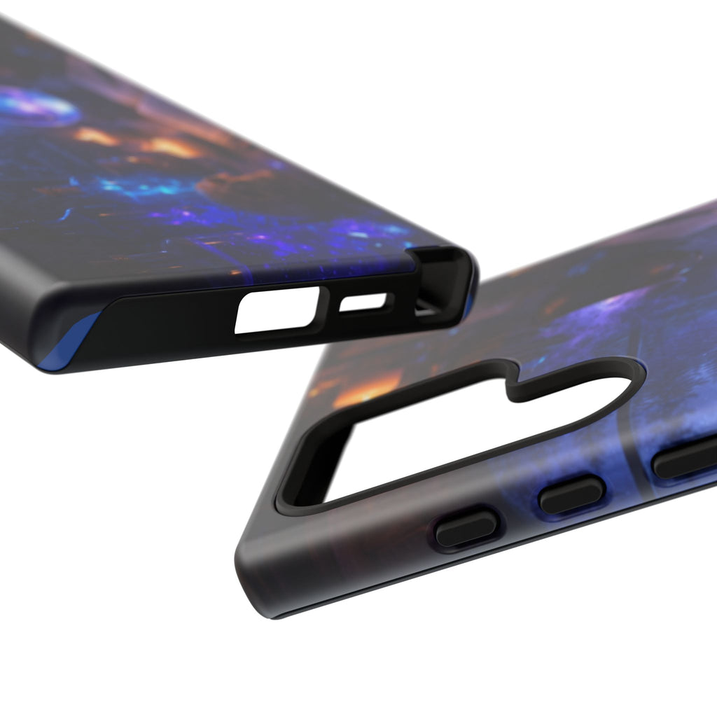 Arcane Alchemist Crystal Ball Phone Case — Midnight Candlelit Study Design