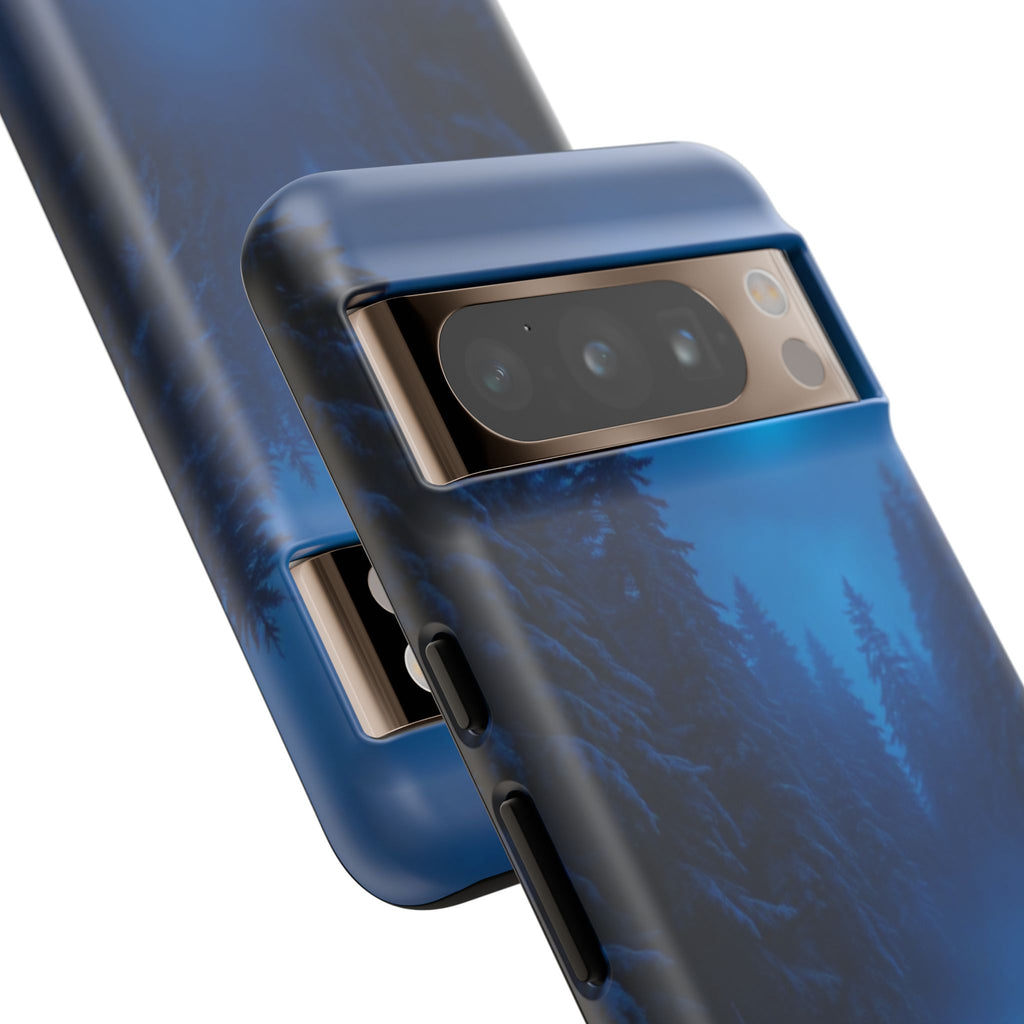 Moonlit Winter Forest Phone Case — Snowy Night Nature Phone Case