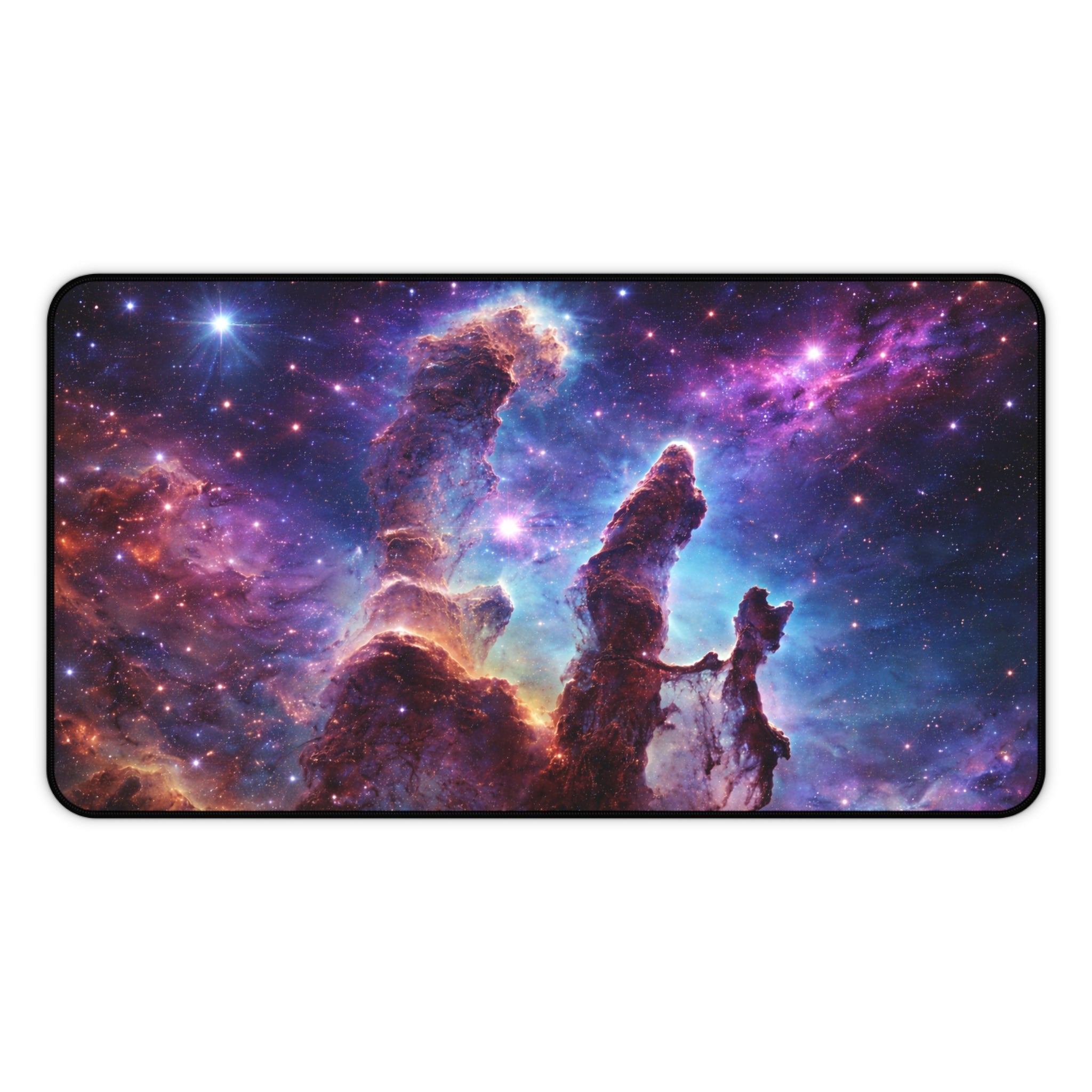 Pillars of Creation Space Desk Mat — Cosmic Galaxy Desk Pad