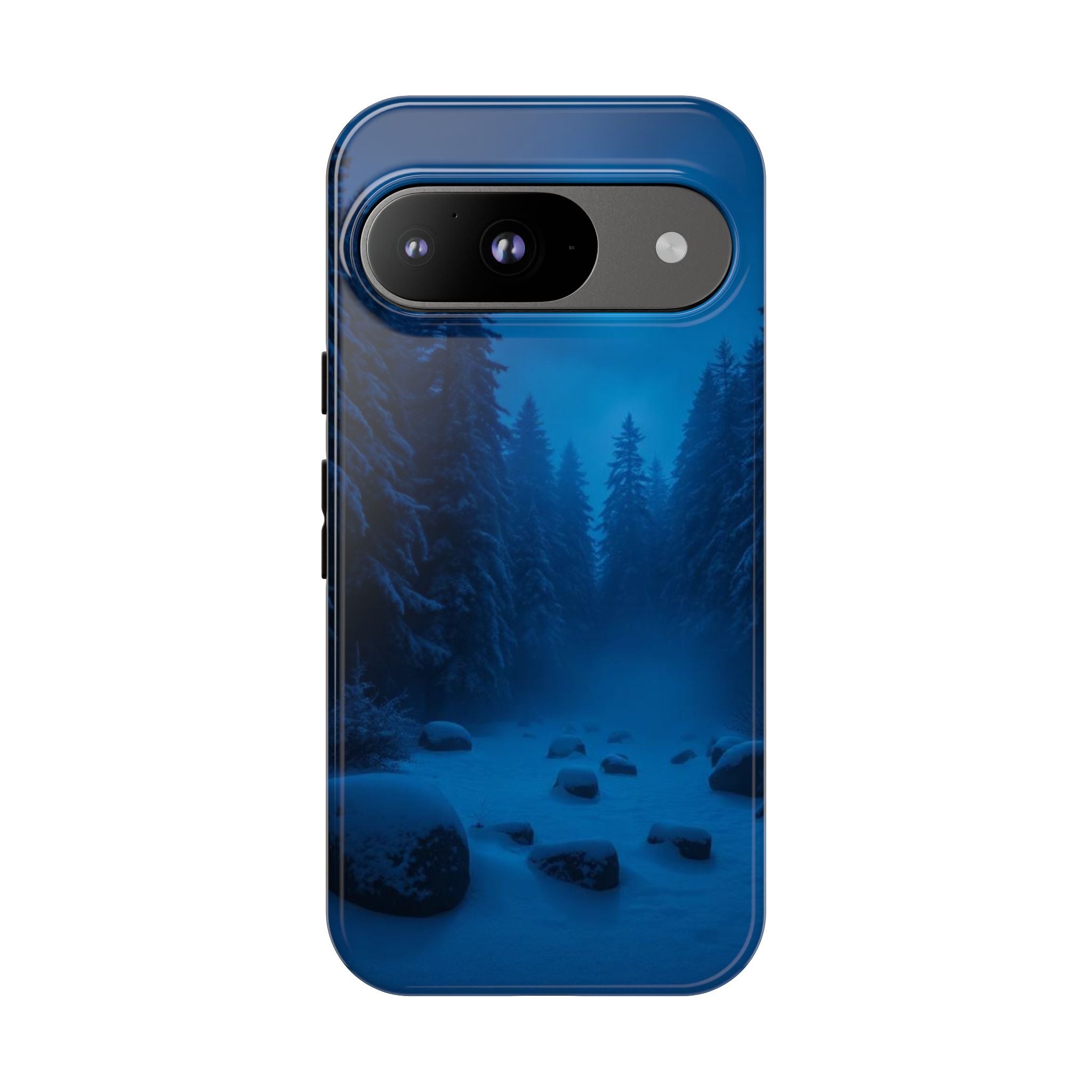 Moonlit Winter Forest Phone Case — Snowy Night Nature Phone Case
