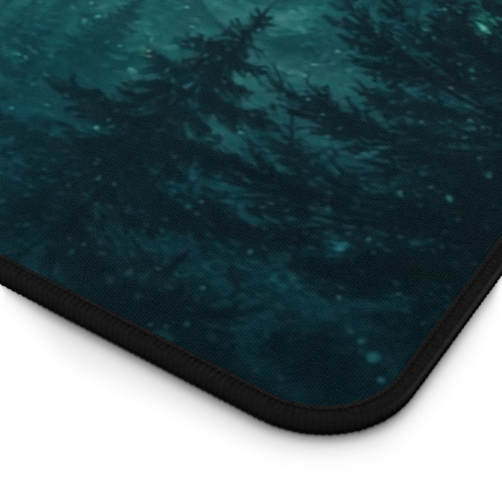 Viking Sentry Desk Mat — Dark Fantasy Moonlit Battle Station