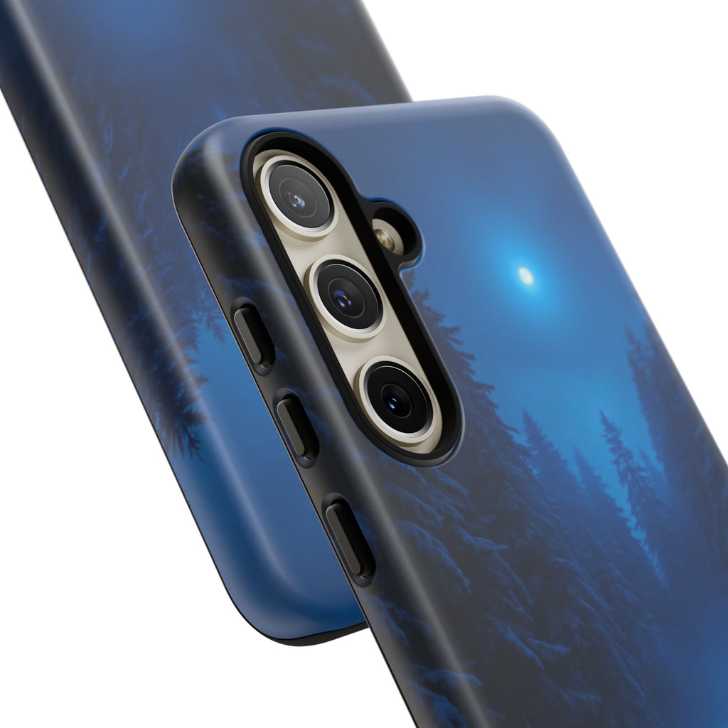 Moonlit Winter Forest Phone Case — Snowy Night Nature Phone Case